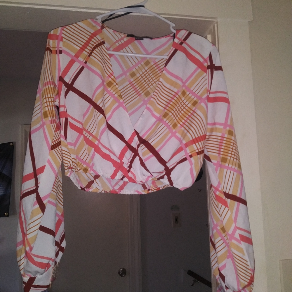 Plaid blouse